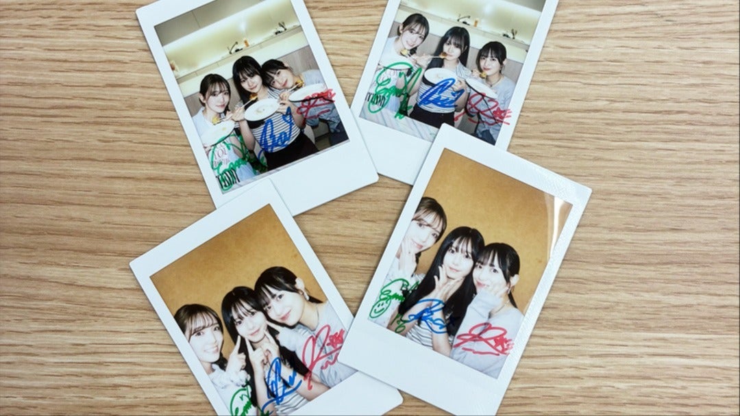 桜井えま × 仲村悠菜 × 白石るり 直筆サイン入りチェキプレゼント