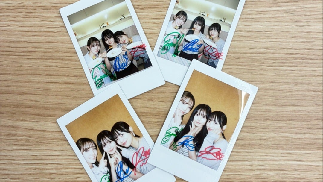 桜井えま × 仲村悠菜 × 白石るり 直筆サイン入りチェキプレゼント